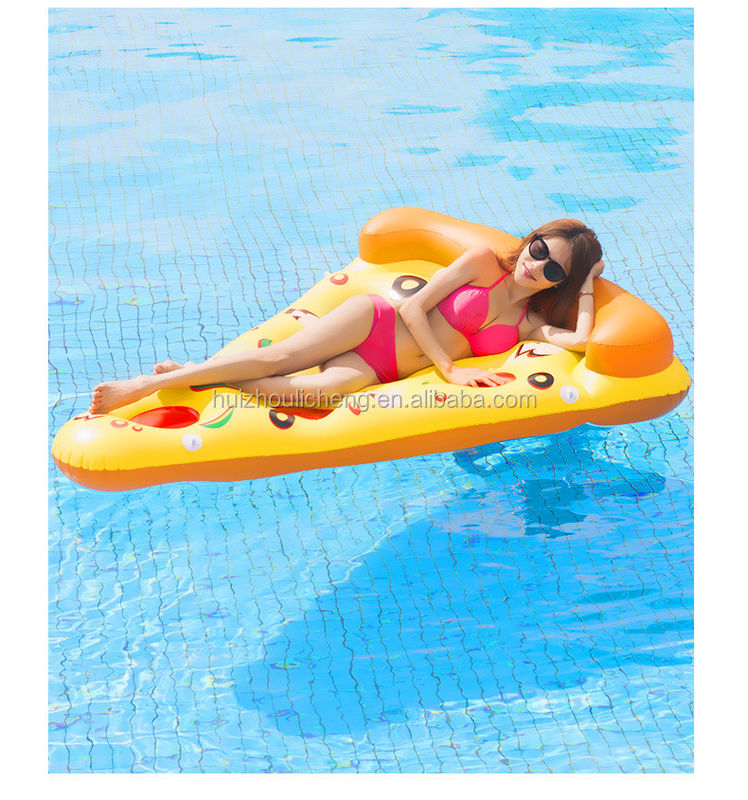Piscine drôle Pizza piscine flottante 180 x 130 cm flottants gonflables pour adultes