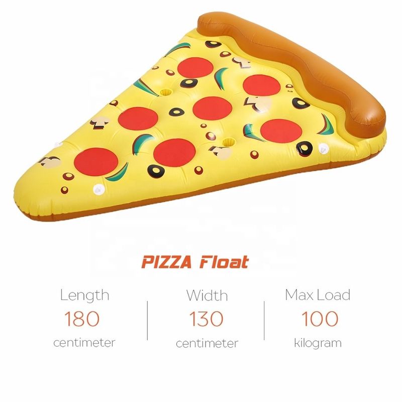 Piscine drôle Pizza piscine flottante 180 x 130 cm flottants gonflables pour adultes