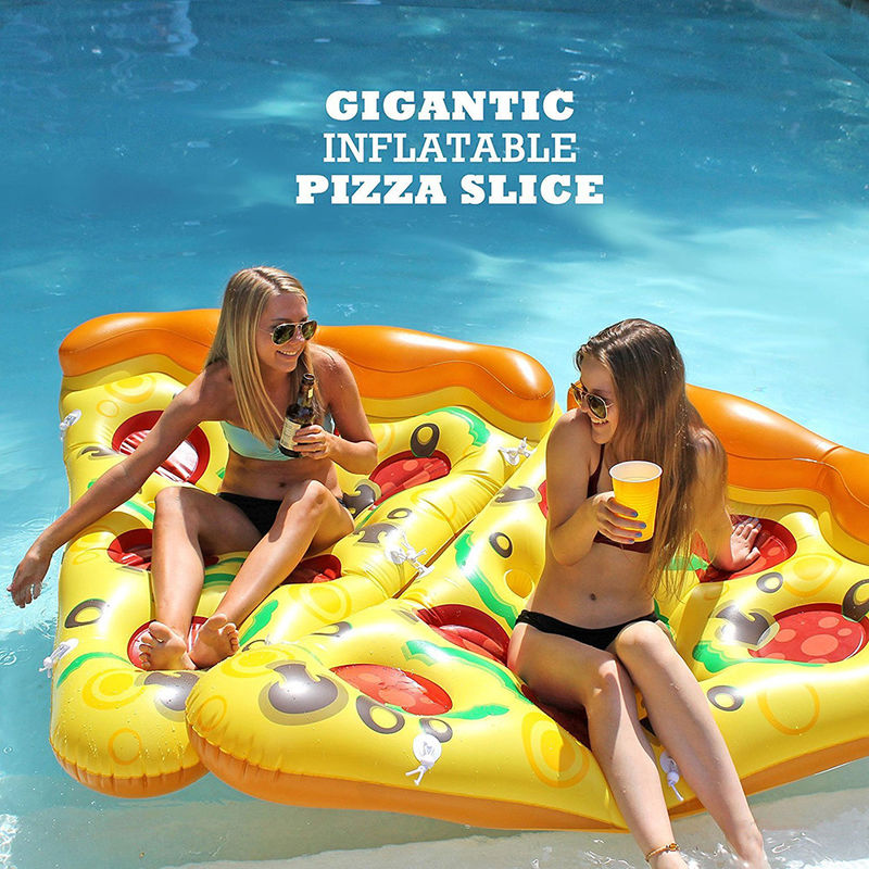 Piscine drôle Pizza piscine flottante 180 x 130 cm flottants gonflables pour adultes