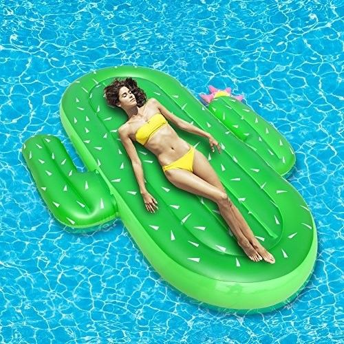 Boisson gonflable de cactus de vacances Float jouet piscine Float piscine chaises flottantes pour adultes BSCI