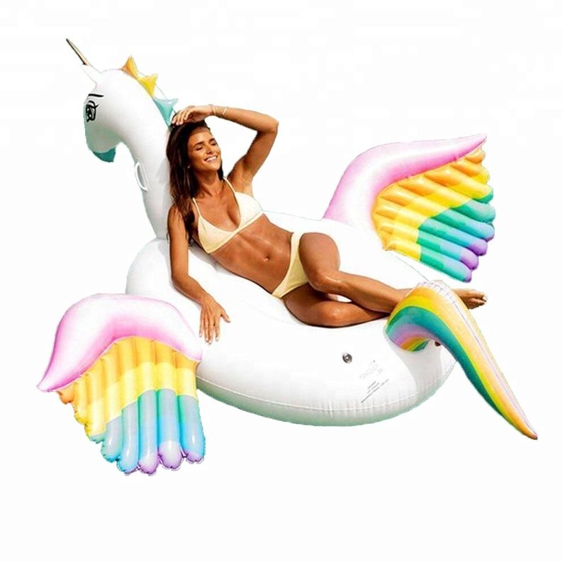 Rainbow gonflable pour adultes piscine flottante piscine Pegasus flottante pour adultes et enfants