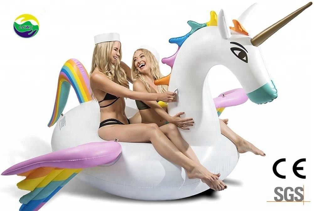 Rainbow gonflable pour adultes piscine flottante piscine Pegasus flottante pour adultes et enfants
