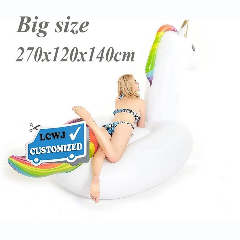 Vente directe en usine de Chine Lac eau gros bonbons gonflables Unicorn plage flotteur