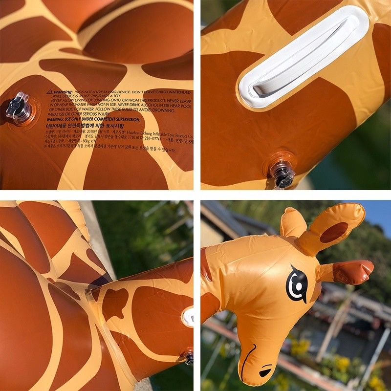 0.32mm épaisseur Animal piscine flottante gonflable extérieur Géante girafe piscine flottante