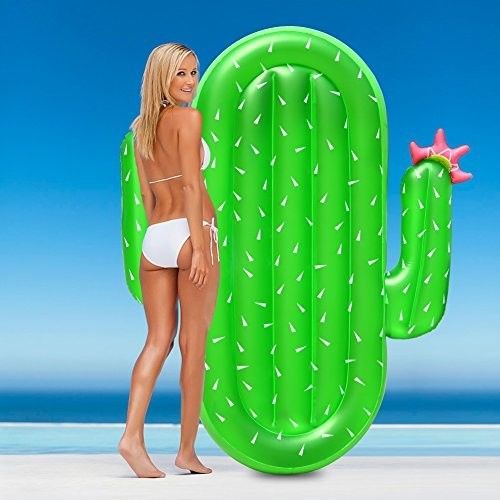 Famille amusante Cactus piscine flottante non phtalate PVC Fête d'été flottante pour le lac