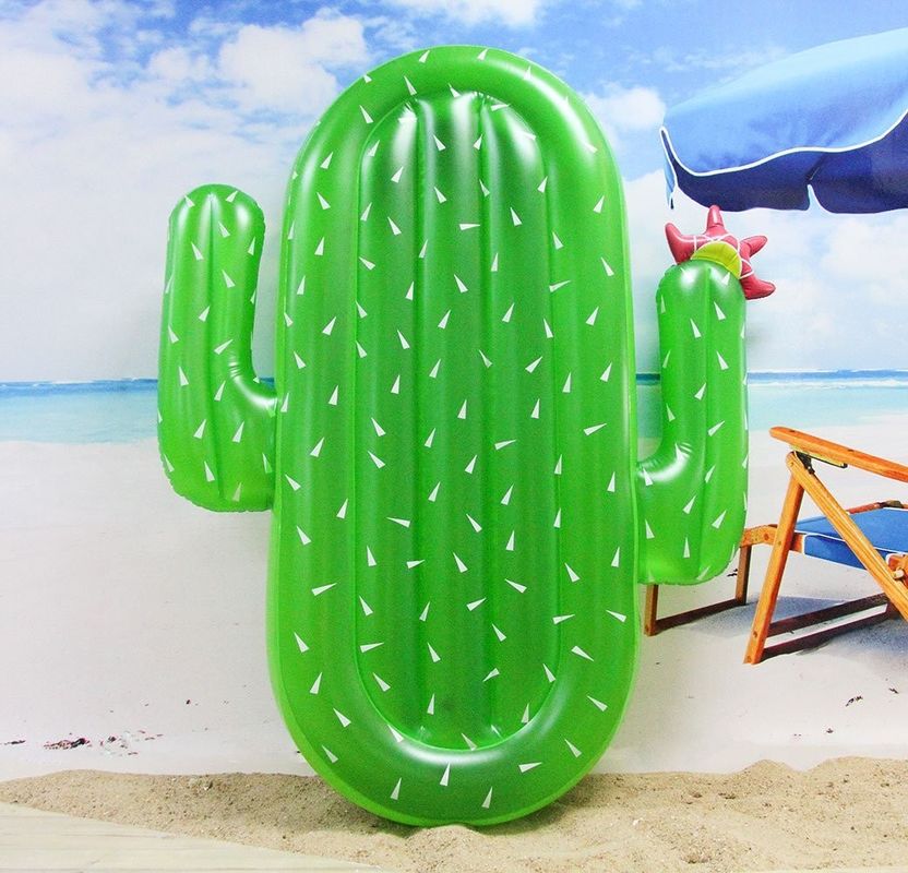 Famille amusante Cactus piscine flottante non phtalate PVC Fête d'été flottante pour le lac