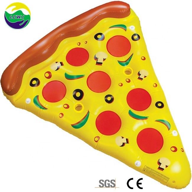 Piscine gonflable extérieure flottante 180 x 130 cm nager l'eau souffler jusqu'à pizza tranche pour le support