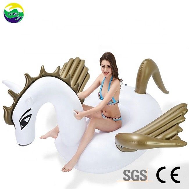 Eco-friendly Pegasus gonflable piscine flotteur cheval jouets pour adultes 250 x 250 x 130 cm
