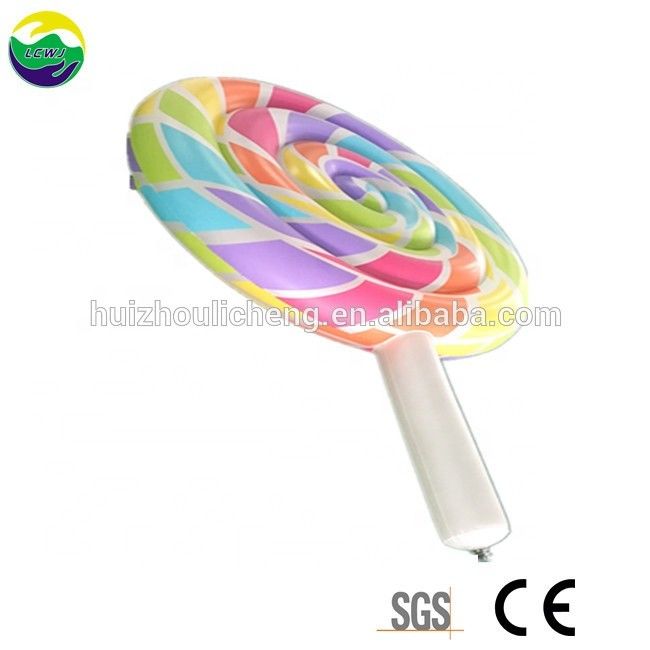 0.3mm Multicolore Grand piscine flotteur gonflable Lollipop piscine flotteur 220 x 150cm