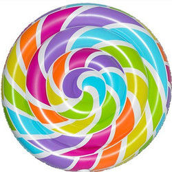 0.3mm Multicolore Grand piscine flotteur gonflable Lollipop piscine flotteur 220 x 150cm