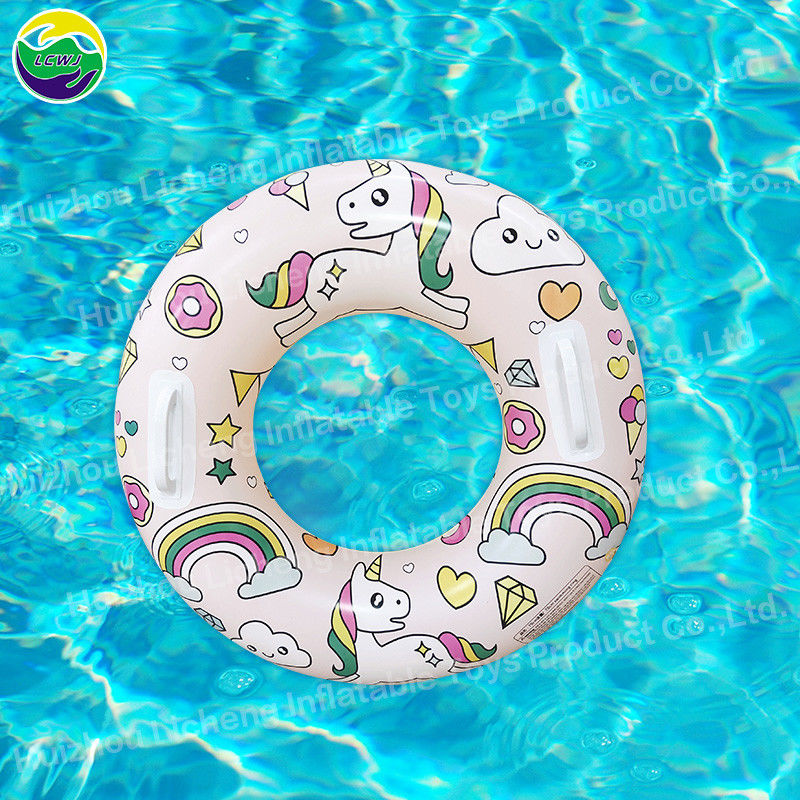0.22mm anneau gonflable de natation tube radeau licorne anneau de natation personnalisé