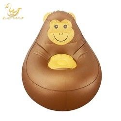 LC Chimpanzé Animal Design Salon pliable gonflable éclaboussure canapé fauteuil canapé avec lumière à commande à distance