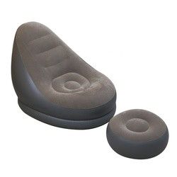 Couchette à air en PVC en flocons Lit 110 cm Couchette gonflable à l'extérieur