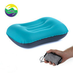 47cm TPU meubles gonflables pour l'extérieur Bouffée vers le haut oreiller de voyage pour le cou