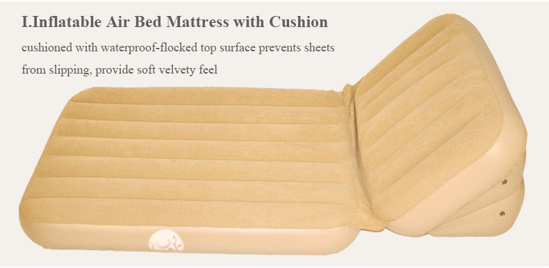 Meubles d'extérieur gonflables en flocons gonflables à air double coté matelas de lit pneumatique 0,35 mm