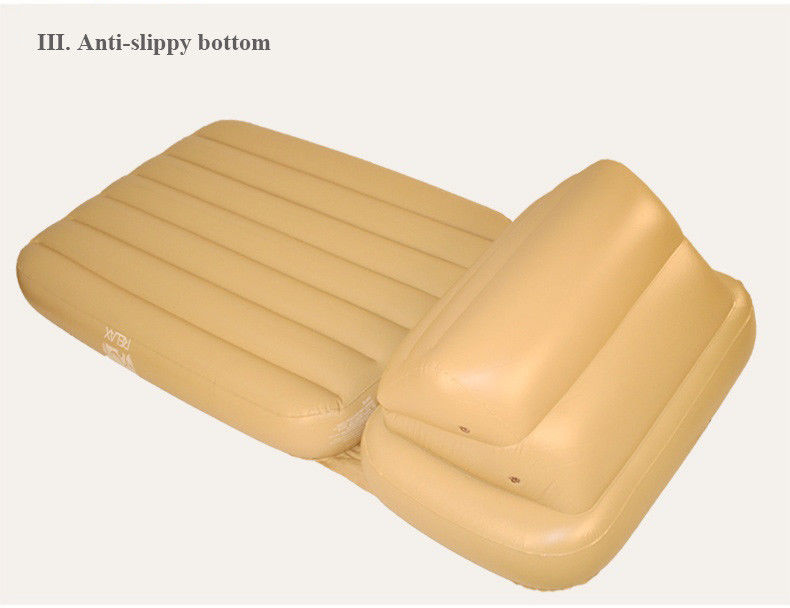 Meubles d'extérieur gonflables en flocons gonflables à air double coté matelas de lit pneumatique 0,35 mm