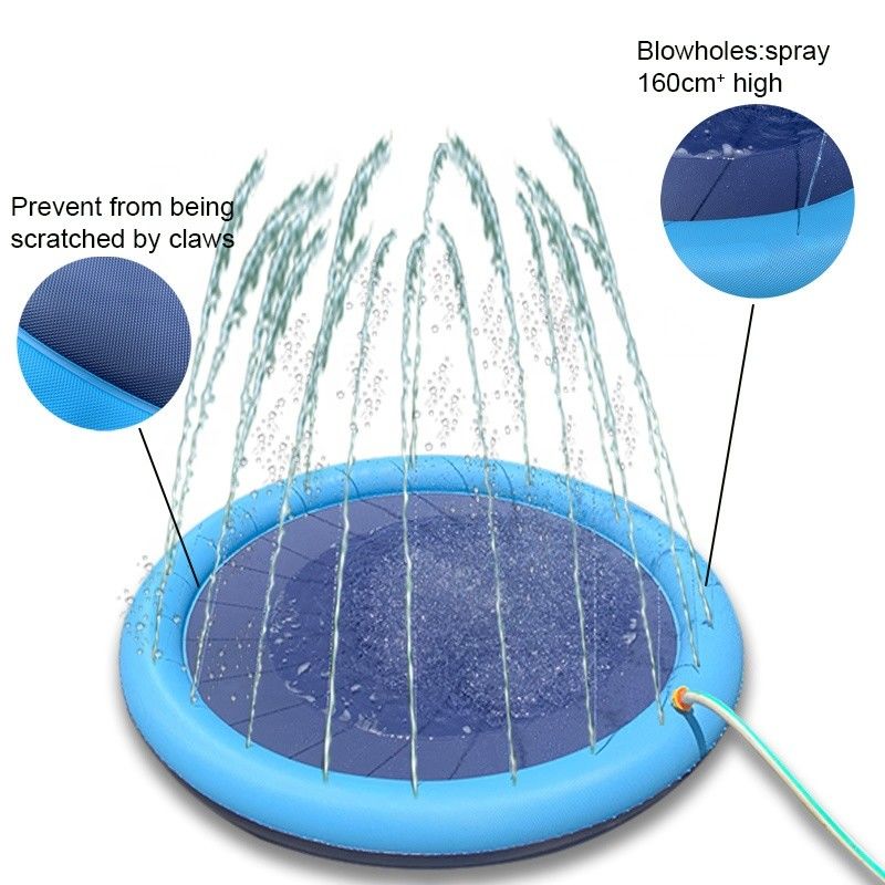 LC éclaboussure d'eau pour chiens éclaboussure de douche pour animaux de compagnie PVC jouets pour animaux de compagnie éclaboussure pour chien