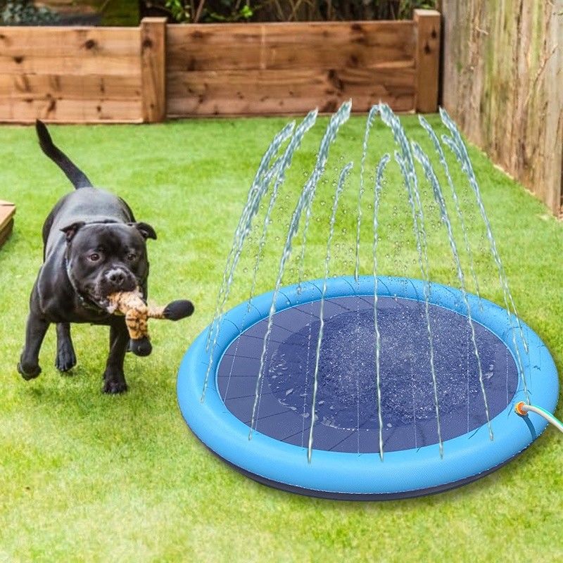 LC éclaboussure d'eau pour chiens éclaboussure de douche pour animaux de compagnie PVC jouets pour animaux de compagnie éclaboussure pour chien