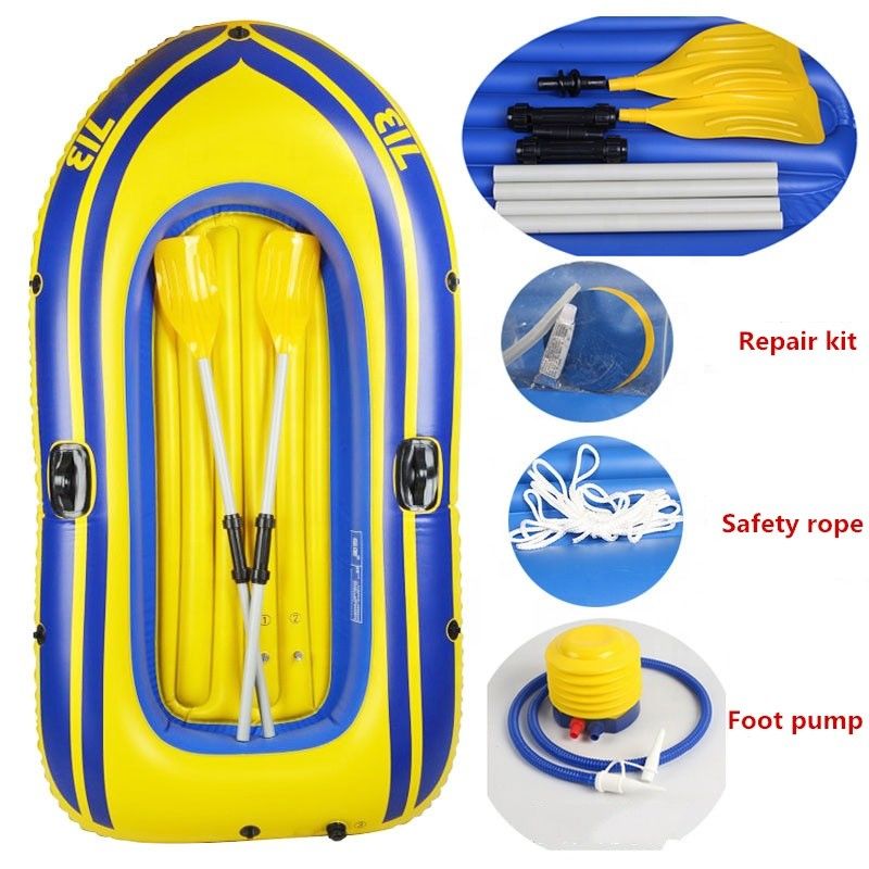 Bateau de pêche gonflable en PVC pour 2 à 4 personnes