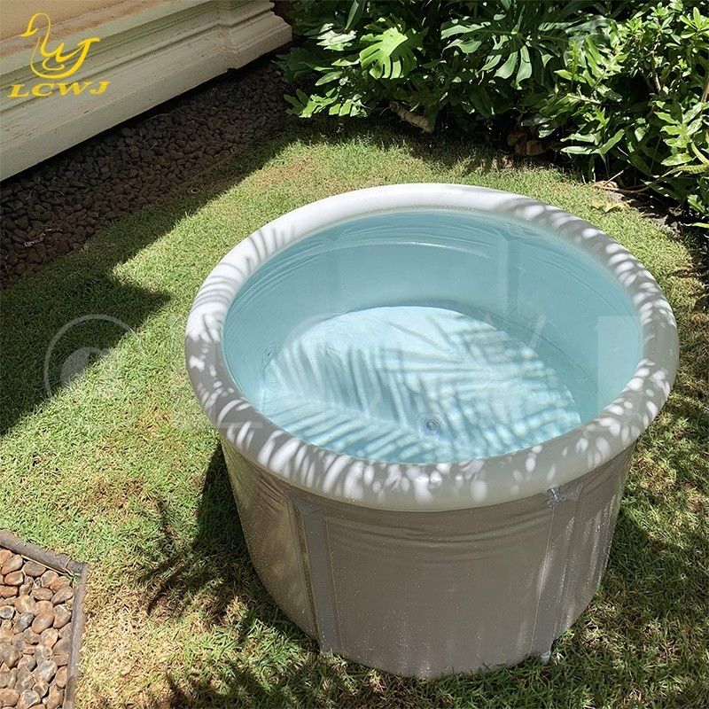90 x 75 cm piscine gonflable personnalisée bain de glace portable 0,234 mm