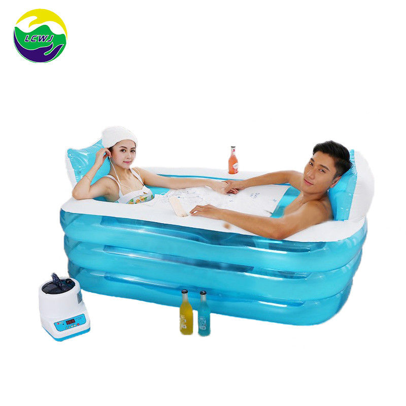 Plastique soufflé à chaud piscine pliable pour adultes baignoire en plastique pour adultes