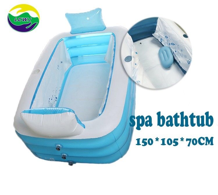 Plastique soufflé à chaud piscine pliable pour adultes baignoire en plastique pour adultes