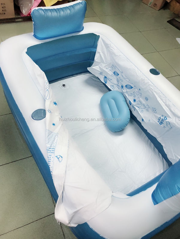 Plastique soufflé à chaud piscine pliable pour adultes baignoire en plastique pour adultes
