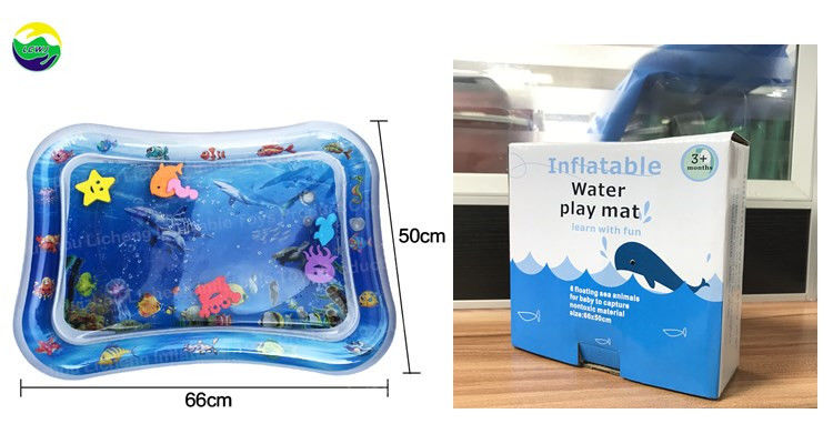 66 X 50 cm Jouet à eau pour nourrissons Odm 3 à 12 mois Tissu gonflable pour bébé