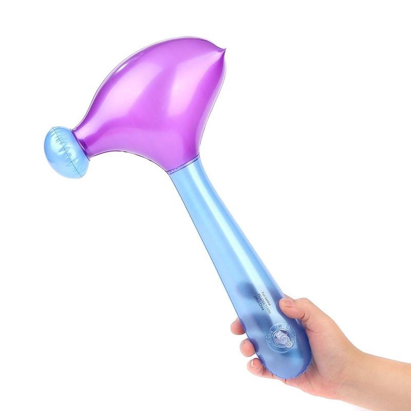 Couleur arc-en-ciel 0,5 kg Jouets gonflables en plastique 0,18 mm Jouet à marteau gonflable