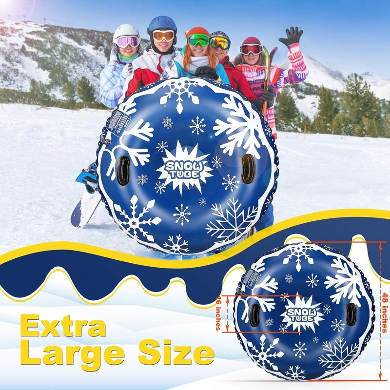 Neige pour adultes Jouets de neige gonflables Tubes gonflables de traîneau de neige à air Traîneau de neige 0,58 mm 0,38 mm