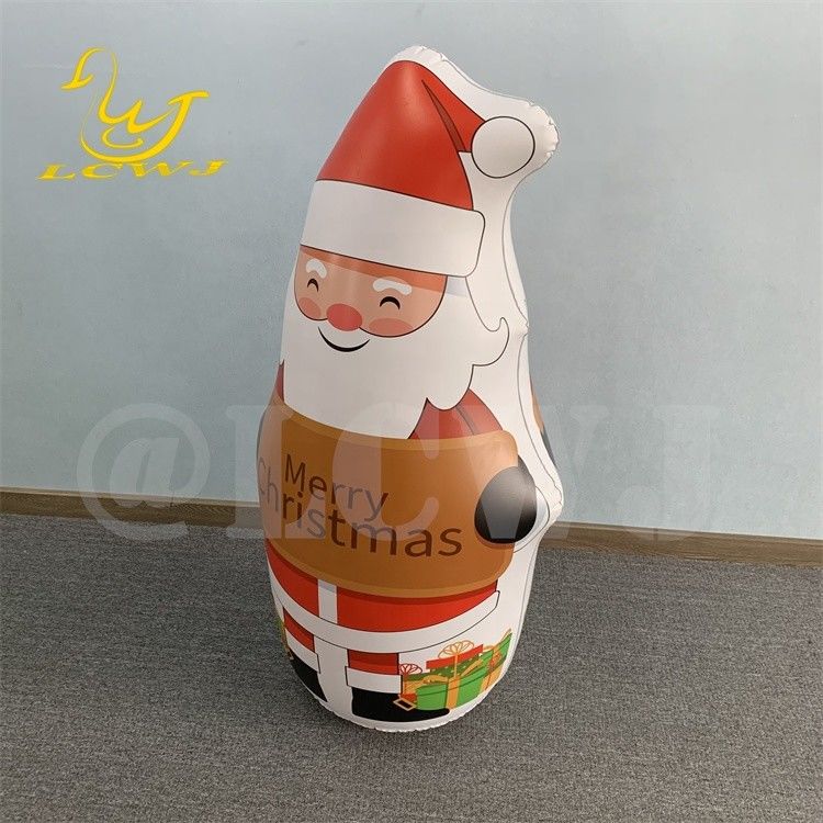 Décoration de jardin de Noël inflatable décorations de père Noël avec lumière LED
