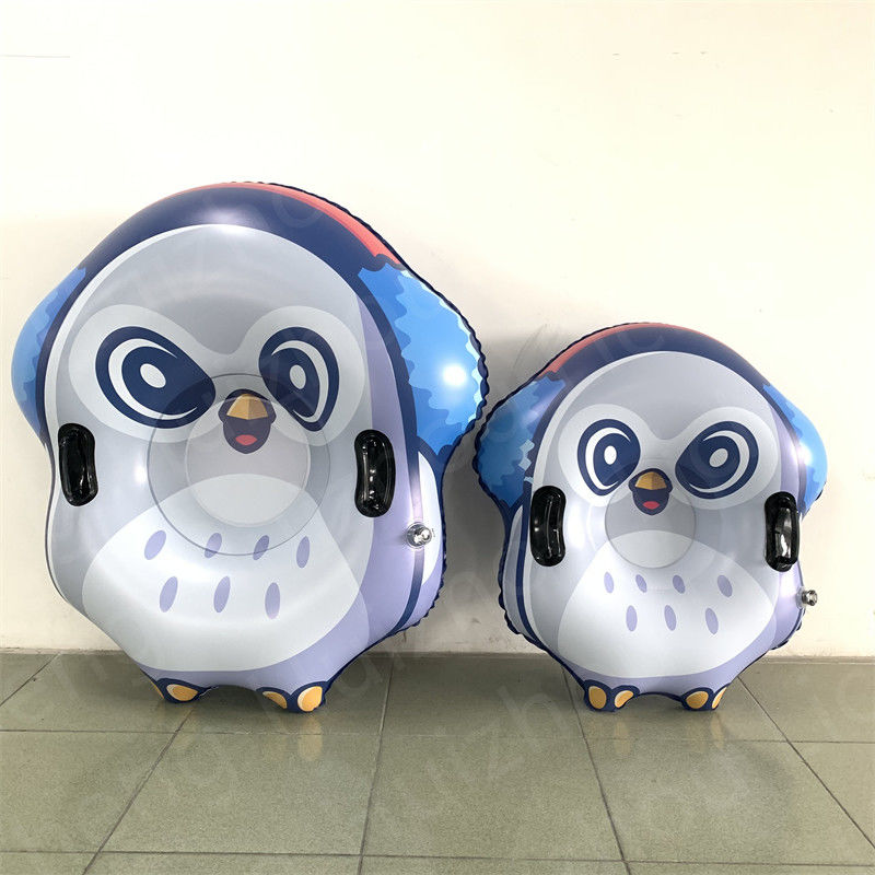 Ski gonflable en forme de hibou Jouets de neige secs pour adultes Tubes de neige pour adultes Traîneau de neige lourd
