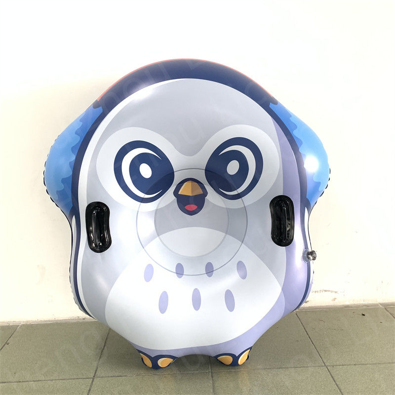 Ski gonflable en forme de hibou Jouets de neige secs pour adultes Tubes de neige pour adultes Traîneau de neige lourd