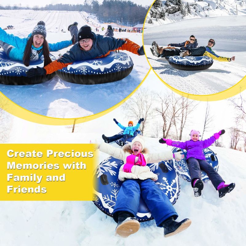 Traîneau lourd Tubes de neige pour adultes Tubes d'air pour neige Jouets amusants pour enfants en hiver