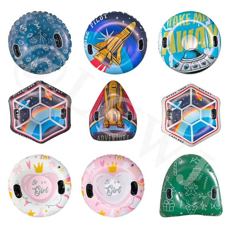OVNI espace gonflable jouets de neige remorque tube gonflable pour traîneau jouets d'hiver 47in