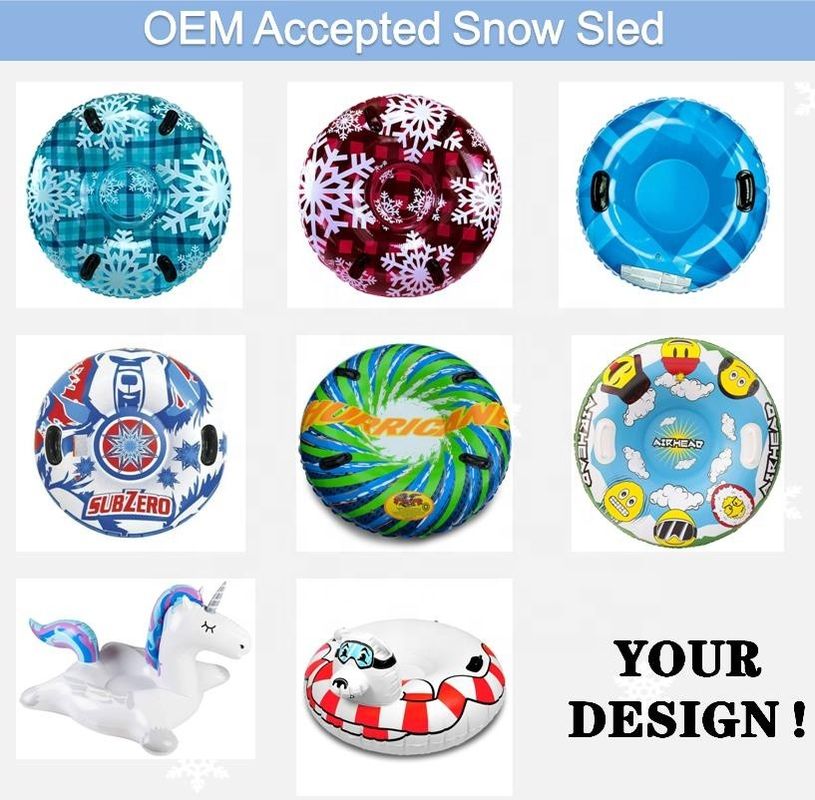 OVNI espace gonflable jouets de neige remorque tube gonflable pour traîneau jouets d'hiver 47in