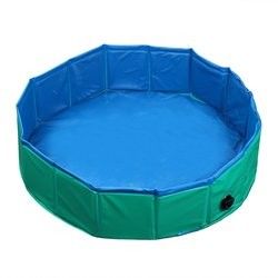 Outil de nettoyage 120cm baignoire portable pour chien pour la maison piscine pliable pour animaux de compagnie