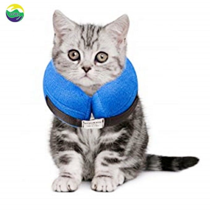 Collier gonflable pour animaux de compagnie de taille personnalisée Collier de récupération doux pour chats