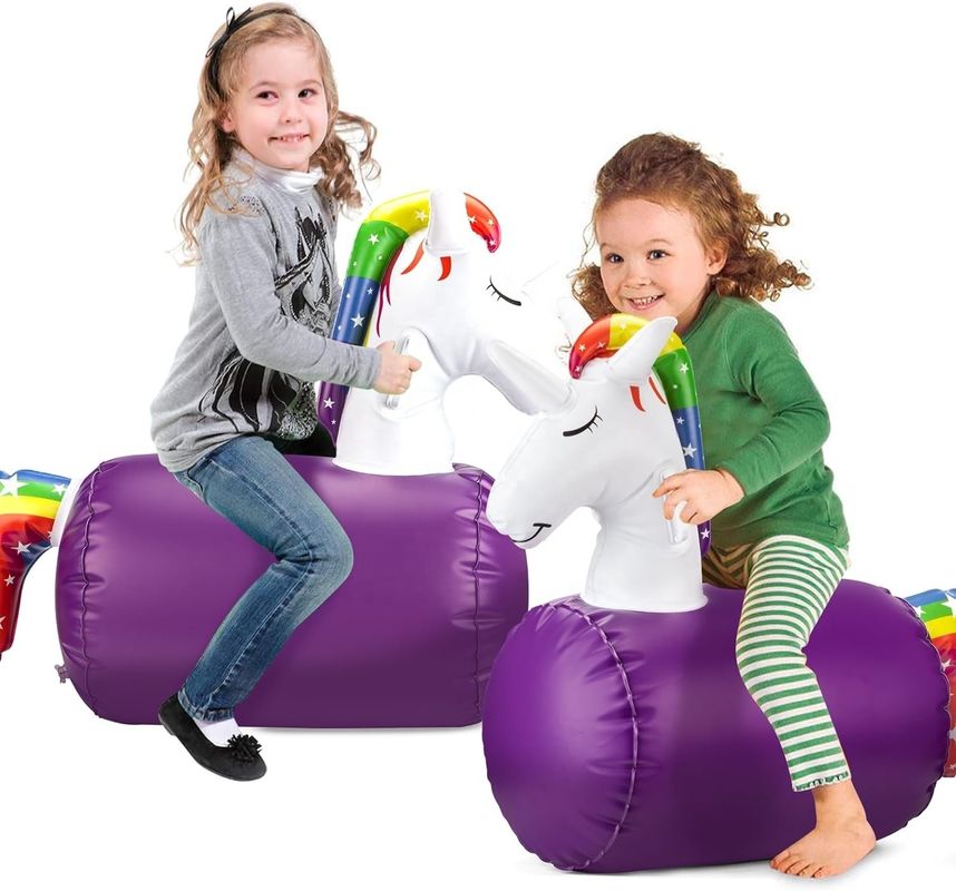 Unicorn et Dino Sautant jouets gonflables Ride sur Bouncer Hopper Cheval pour la performance