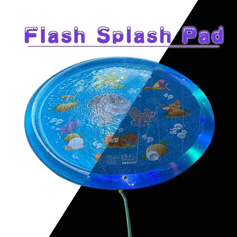 LC Amélioré Lumière extérieure Sprinkler Pad Unisexe Flash Splash Pad Avec lumière LED