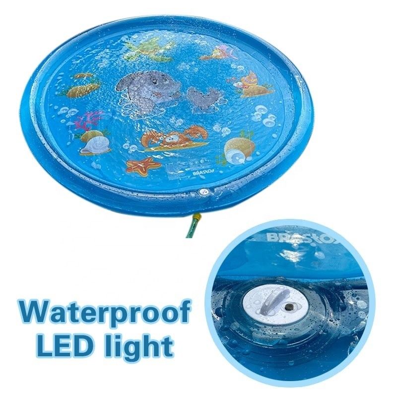 LC Amélioré Lumière extérieure Sprinkler Pad Unisexe Flash Splash Pad Avec lumière LED